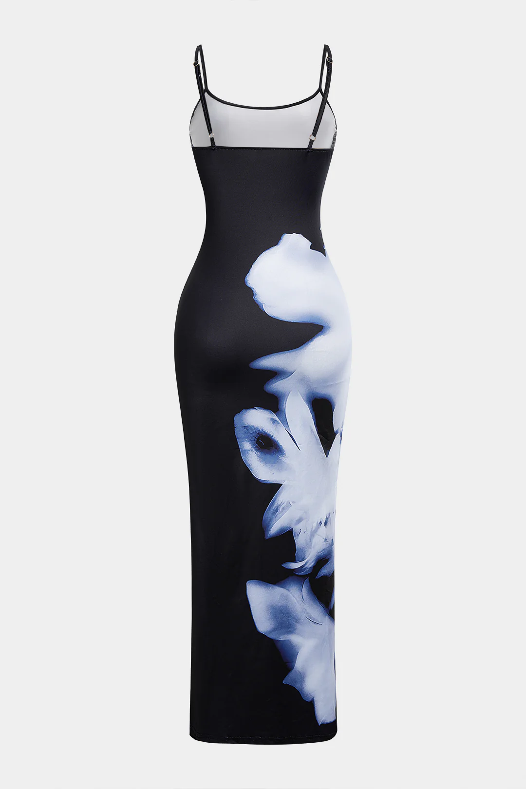 Floral Print Round Neck Sleeveless Maxi Dress - Image 2