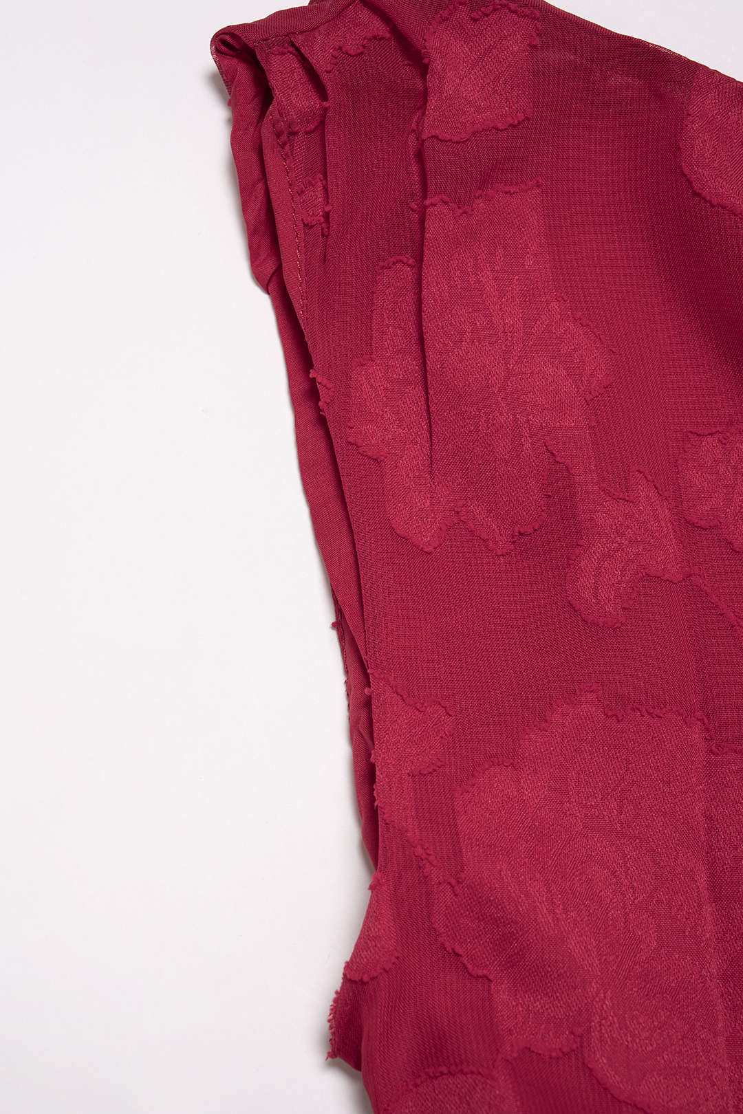 Jacquard Patchwork Lace Round Neck Backless Tie Back Sleeveless Maxi Dress - Image 3