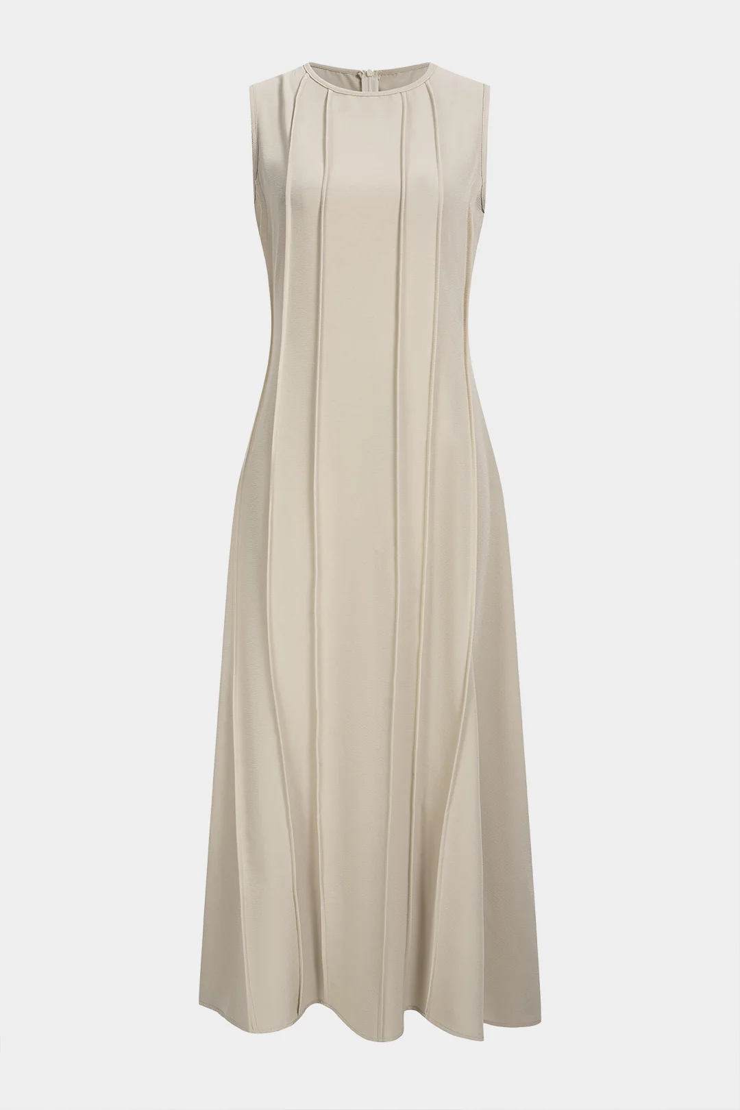 Round Neck Sleeveless Midi Dress - Image 5