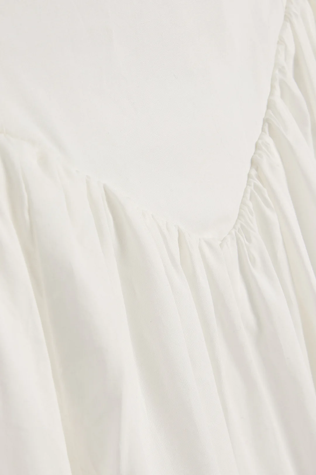 Solid Mock Neck Ruched Sleeveless Midi Dress - Image 3