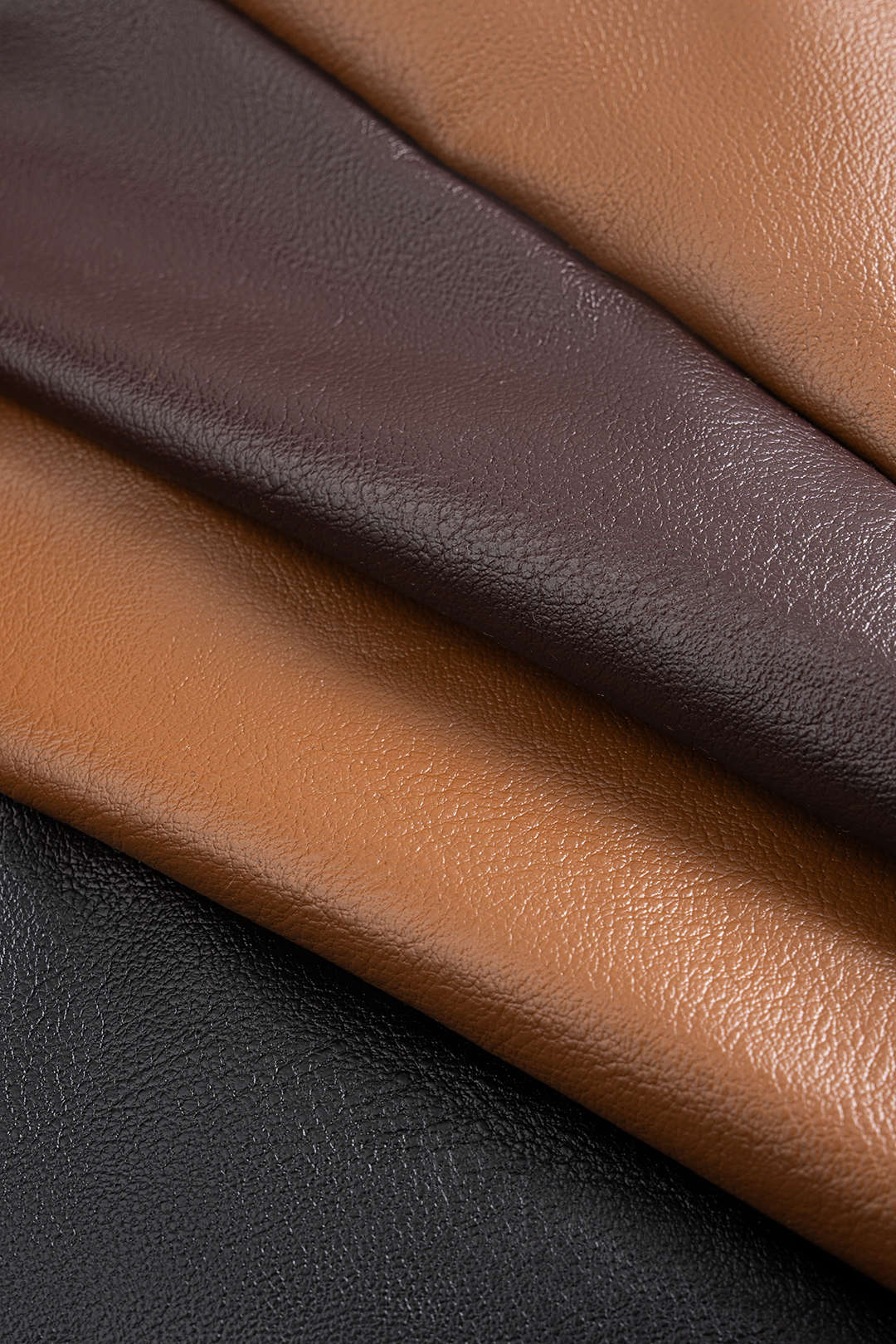 Faux Leather Contrast Notched Lapell Coat - Image 5