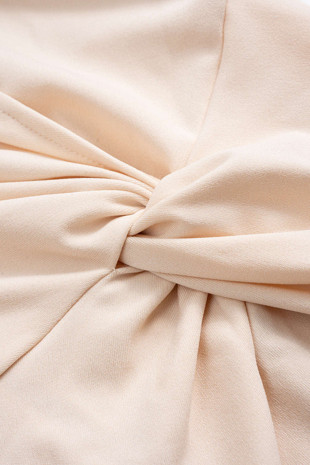 Ruffle Asymmetrical Shoulder Cut Out Sleeveless Midi Dress - Image 3