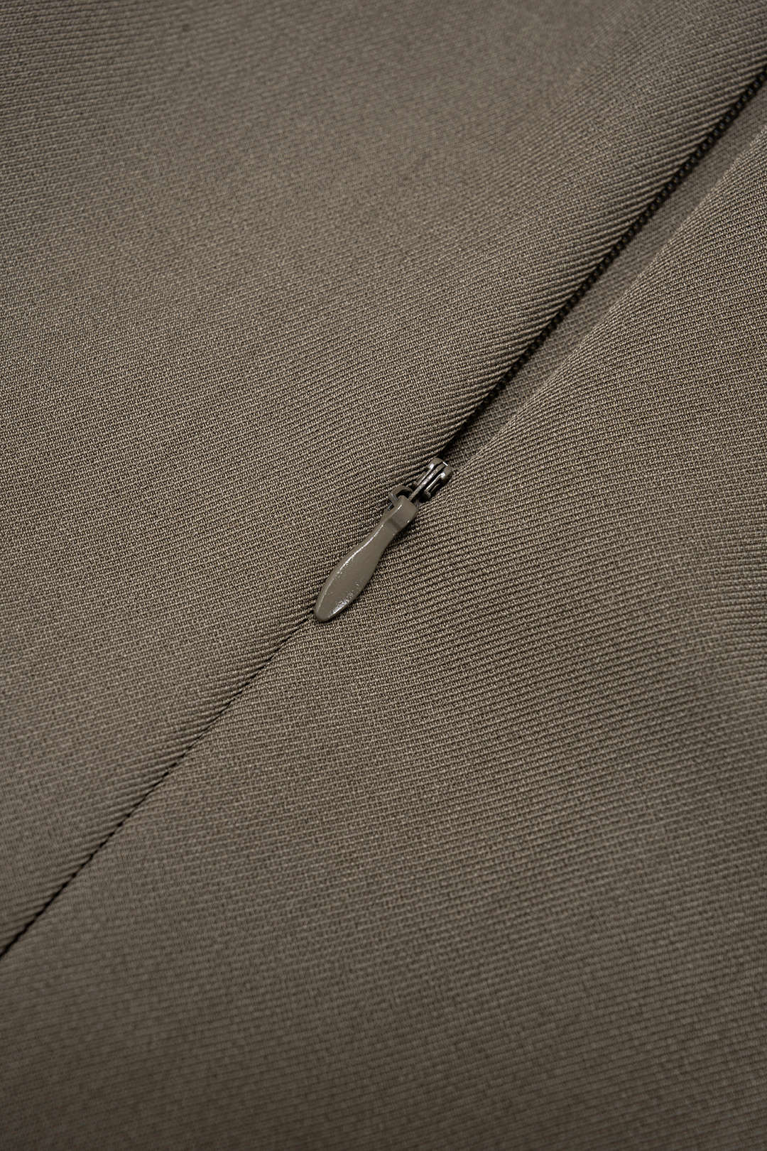 Ruched Notched Lapel Asymmetrical Long Sleeve Maxi Dress - Image 4