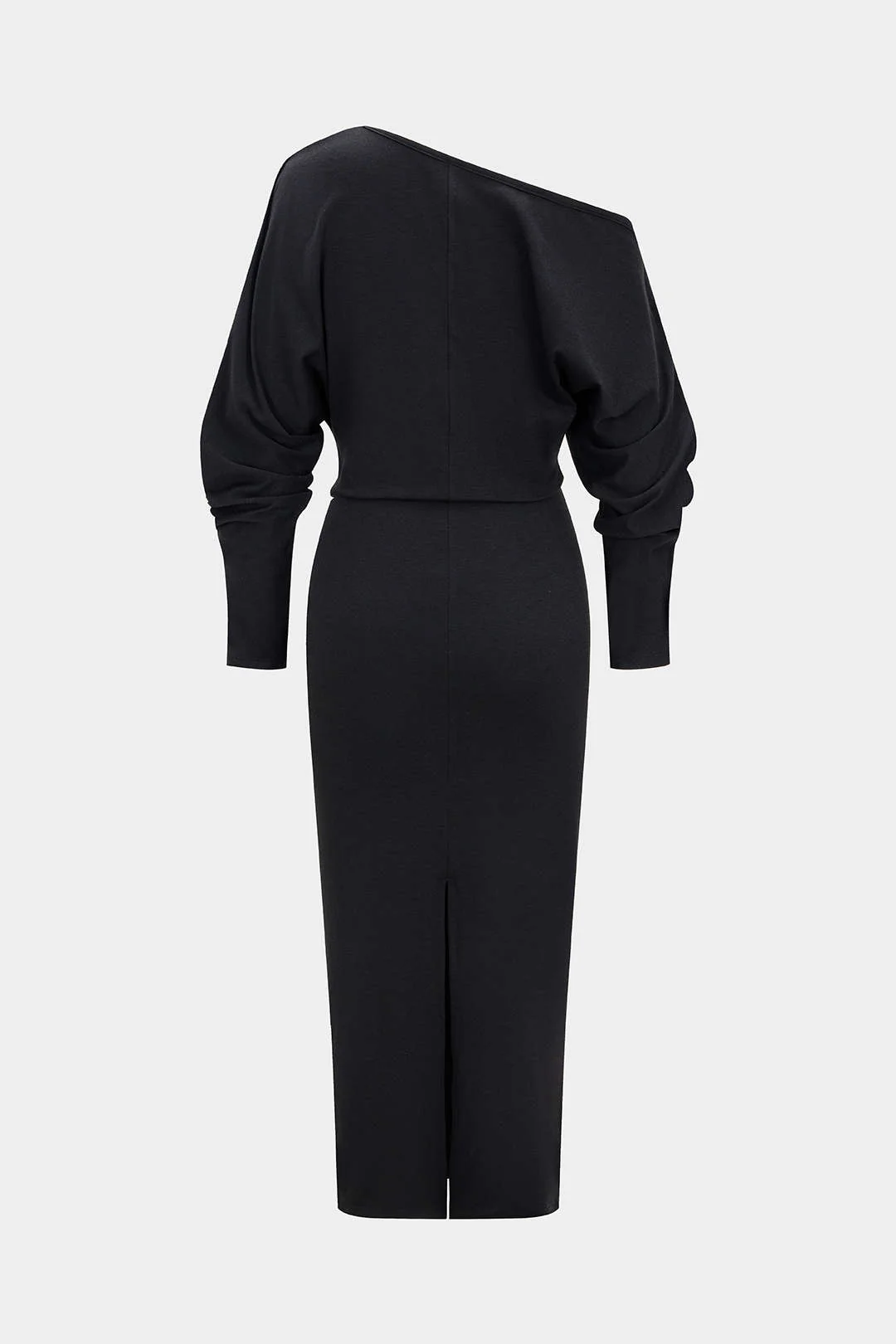 One Shoulder Long Sleeve Midi Dress - Image 4
