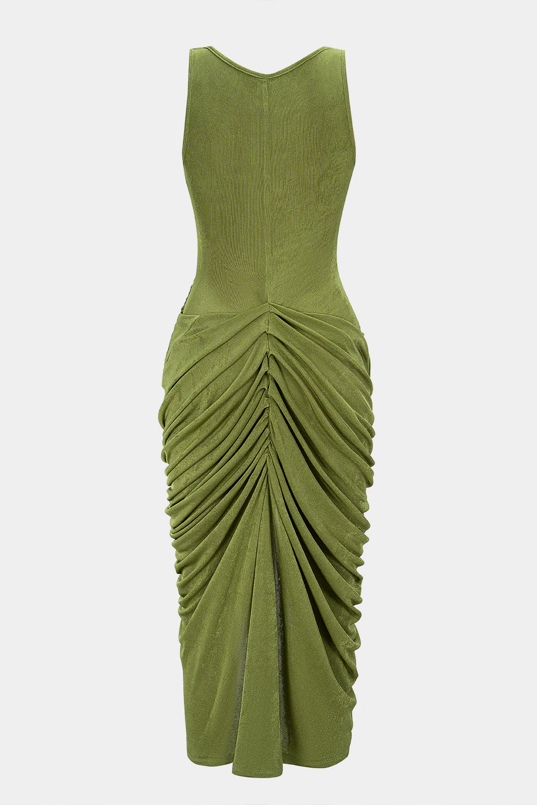 Round Neck Sleeveless Midi Dress - Image 2