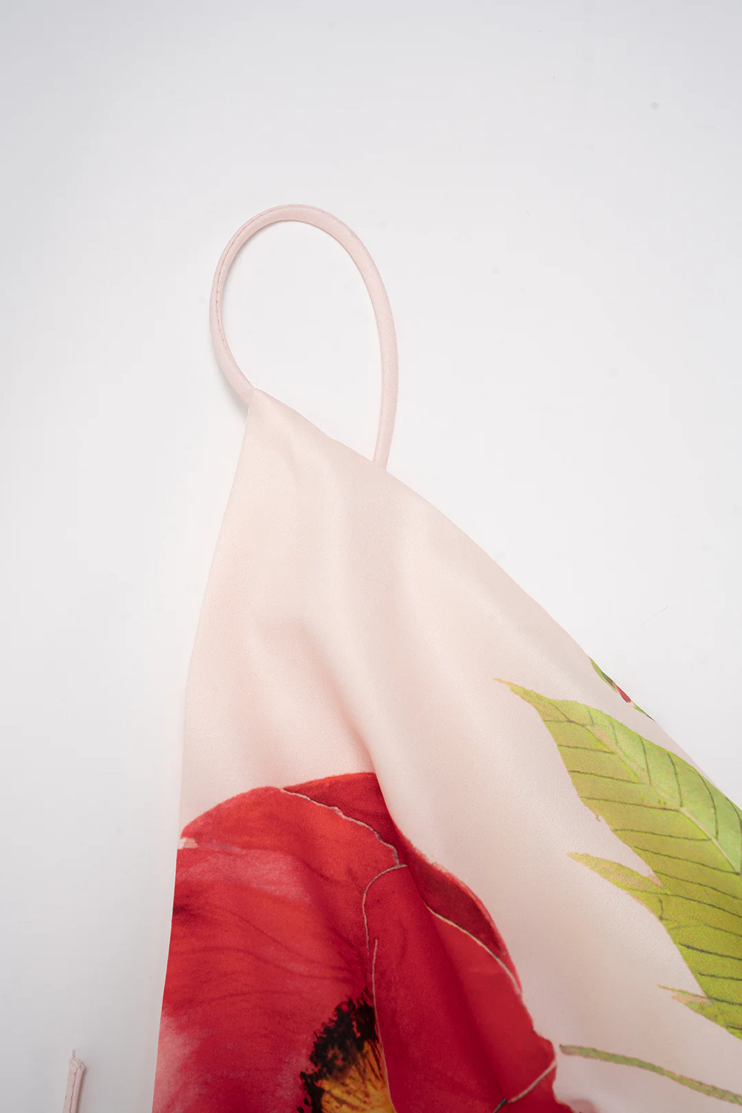 Floral Print Draped Cowl Neck Crossed Backless Slip Sleeveless Midi Dress - Image 3