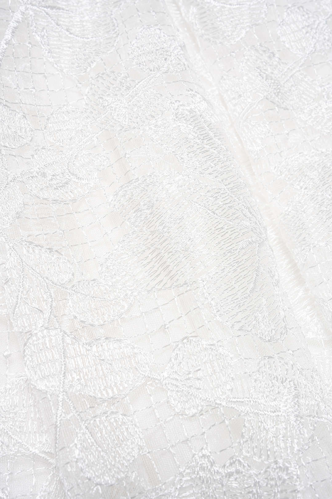 Lace Embroidery Ruched Strapless Sleeveless Midi Dress - Image 3