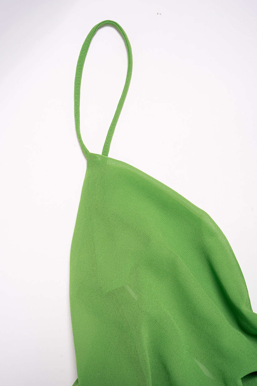 V-Neck Ruched Asymmetrical Backless Zipper Sleeveless Midi Dress - Image 3