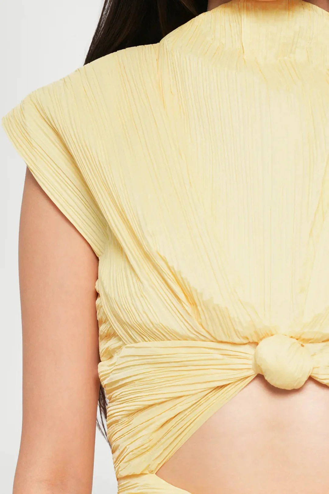 Cut Out Knotted Backless Slit Sleeveless Midi Dress - Image 3