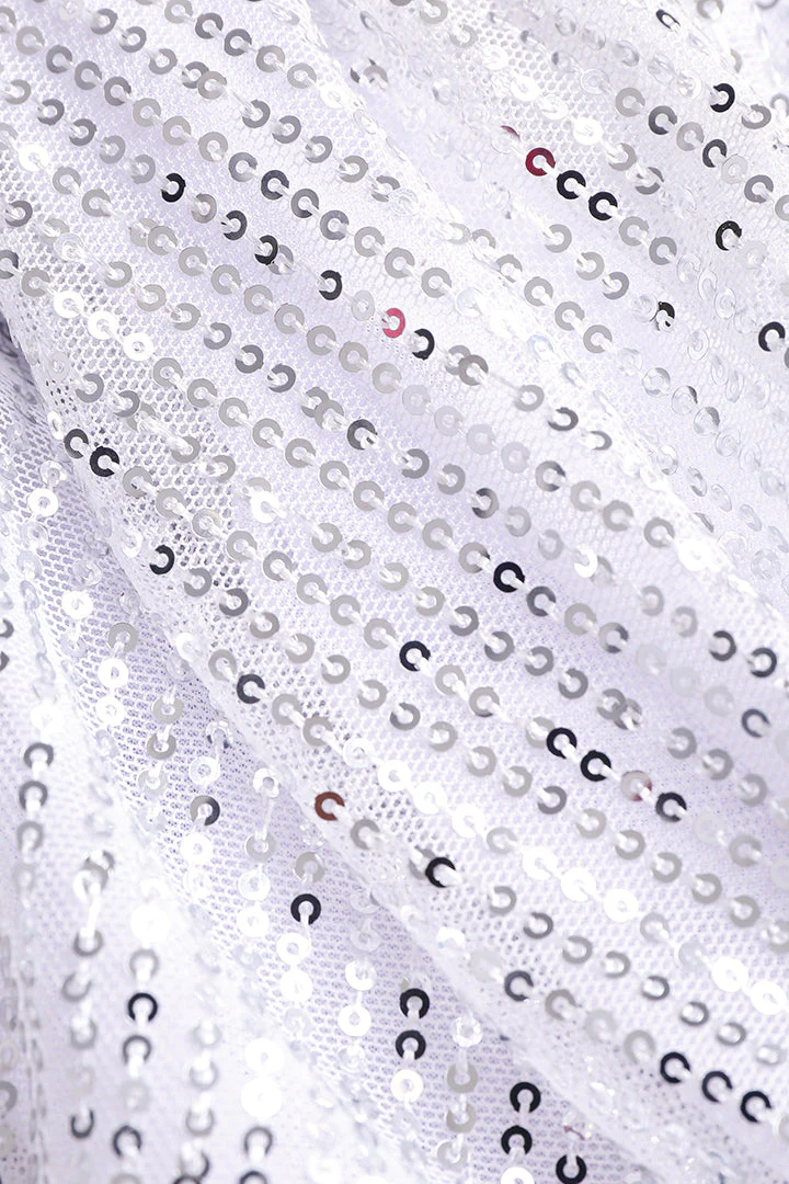 Sequins Crossover Neck Mini Dress - Image 2