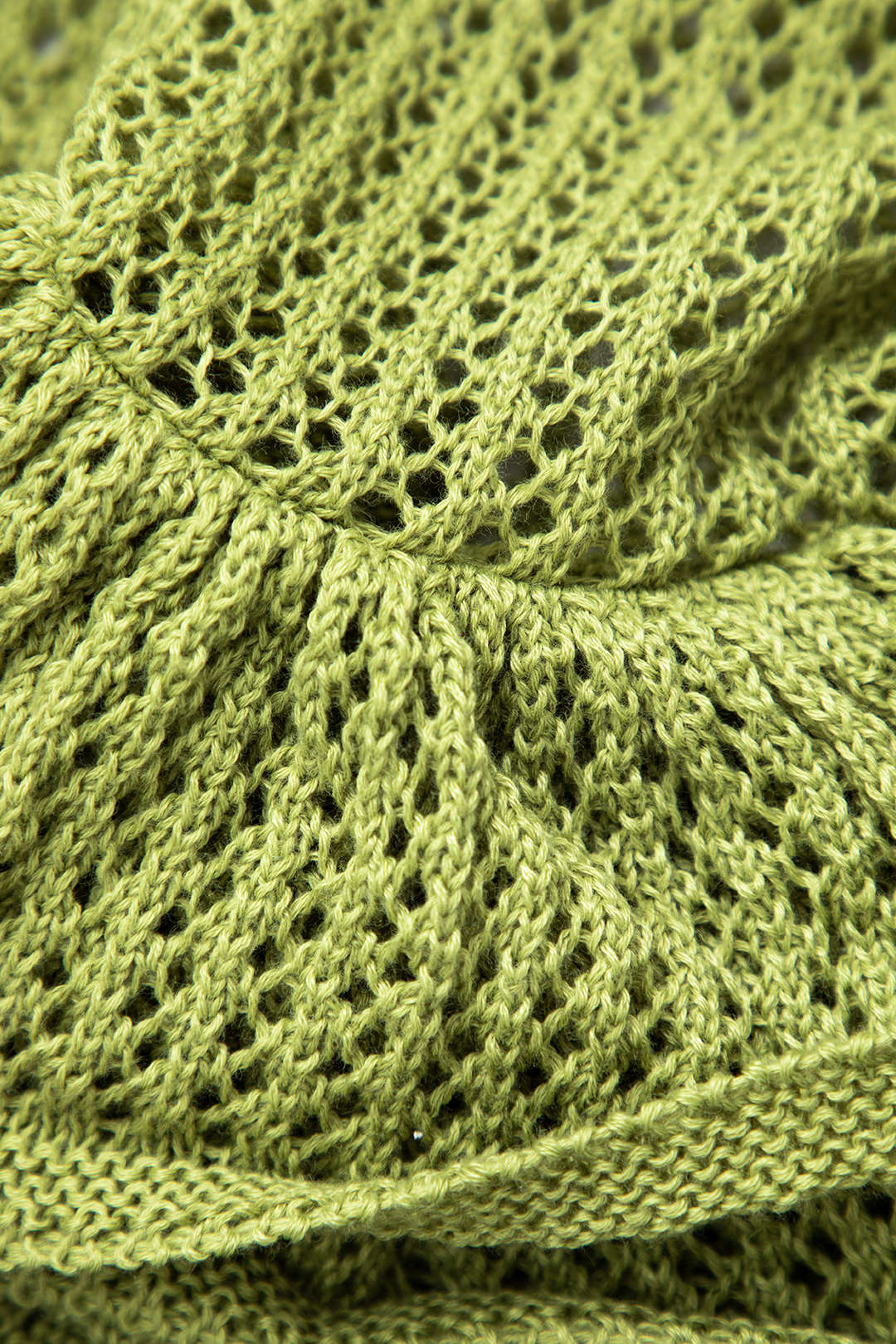 Open Knit Ruffle Hem Cami Mini Dress - Image 3