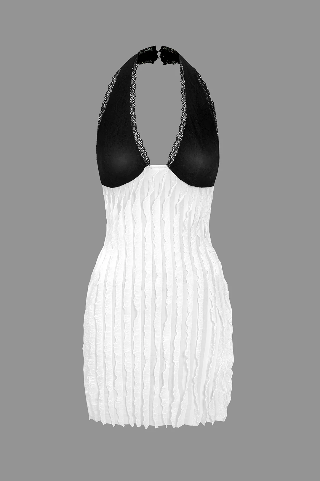 Color Block Backless Mini Dress - Image 2