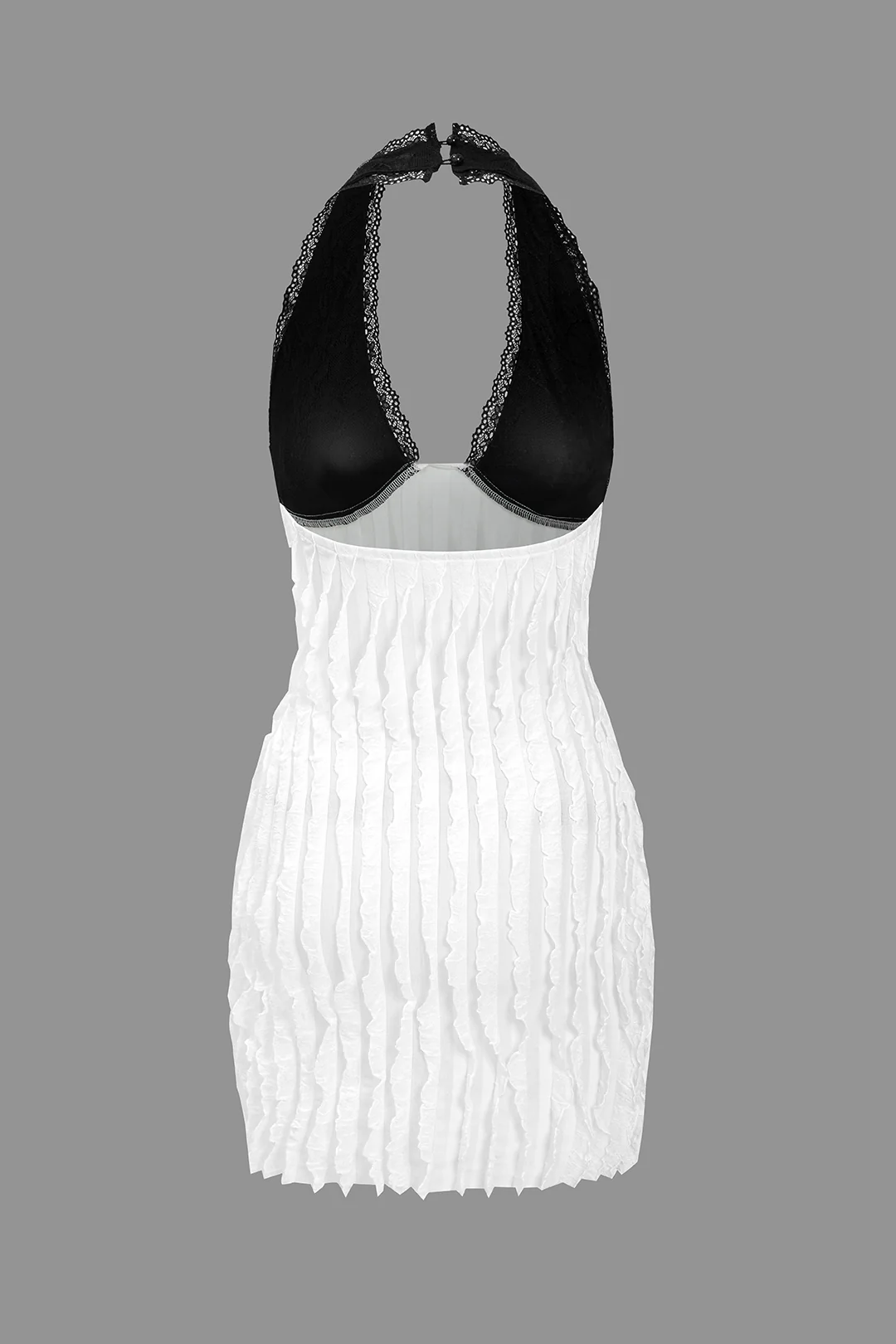 Color Block Backless Mini Dress - Image 3