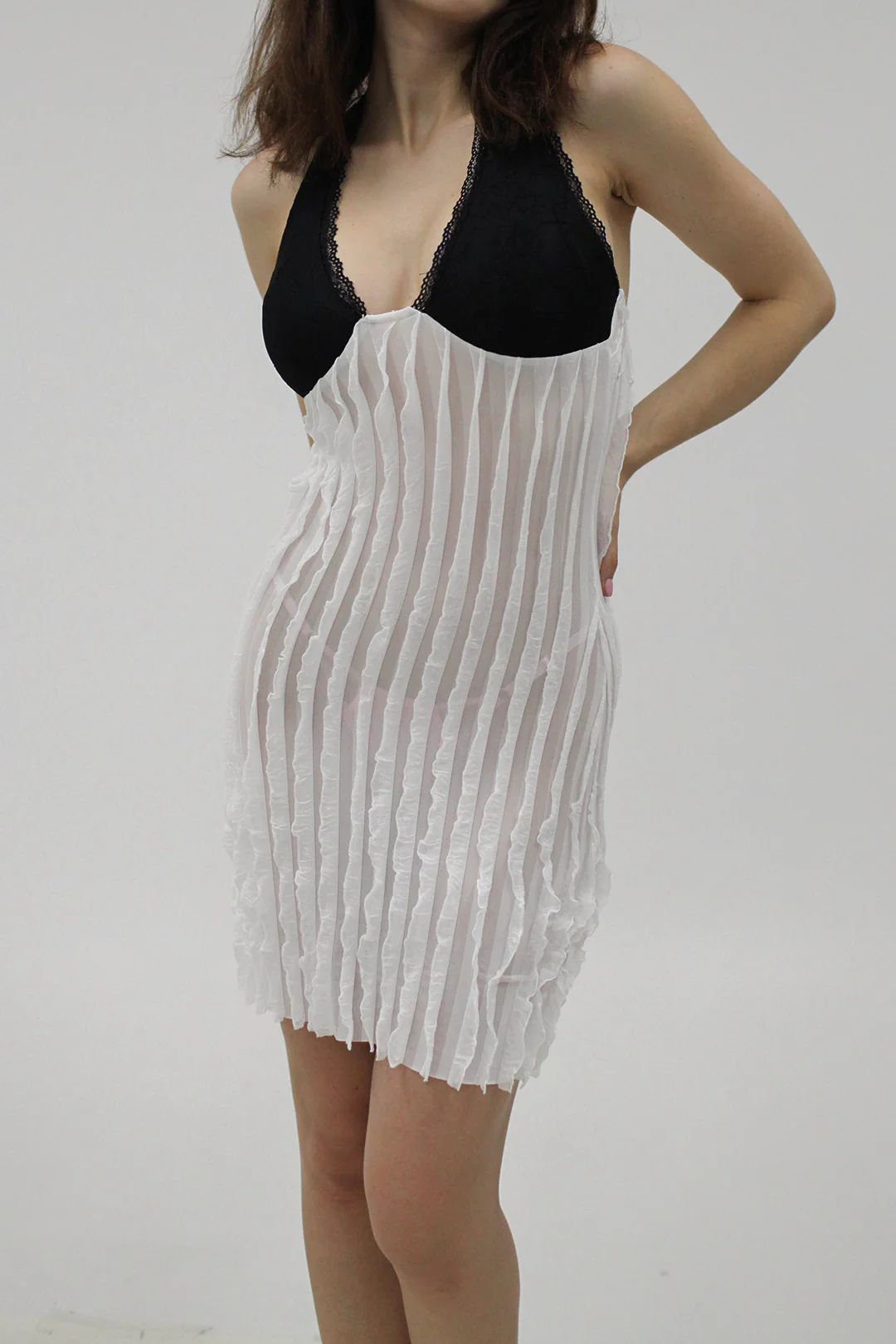 Color Block Backless Mini Dress - Image 5