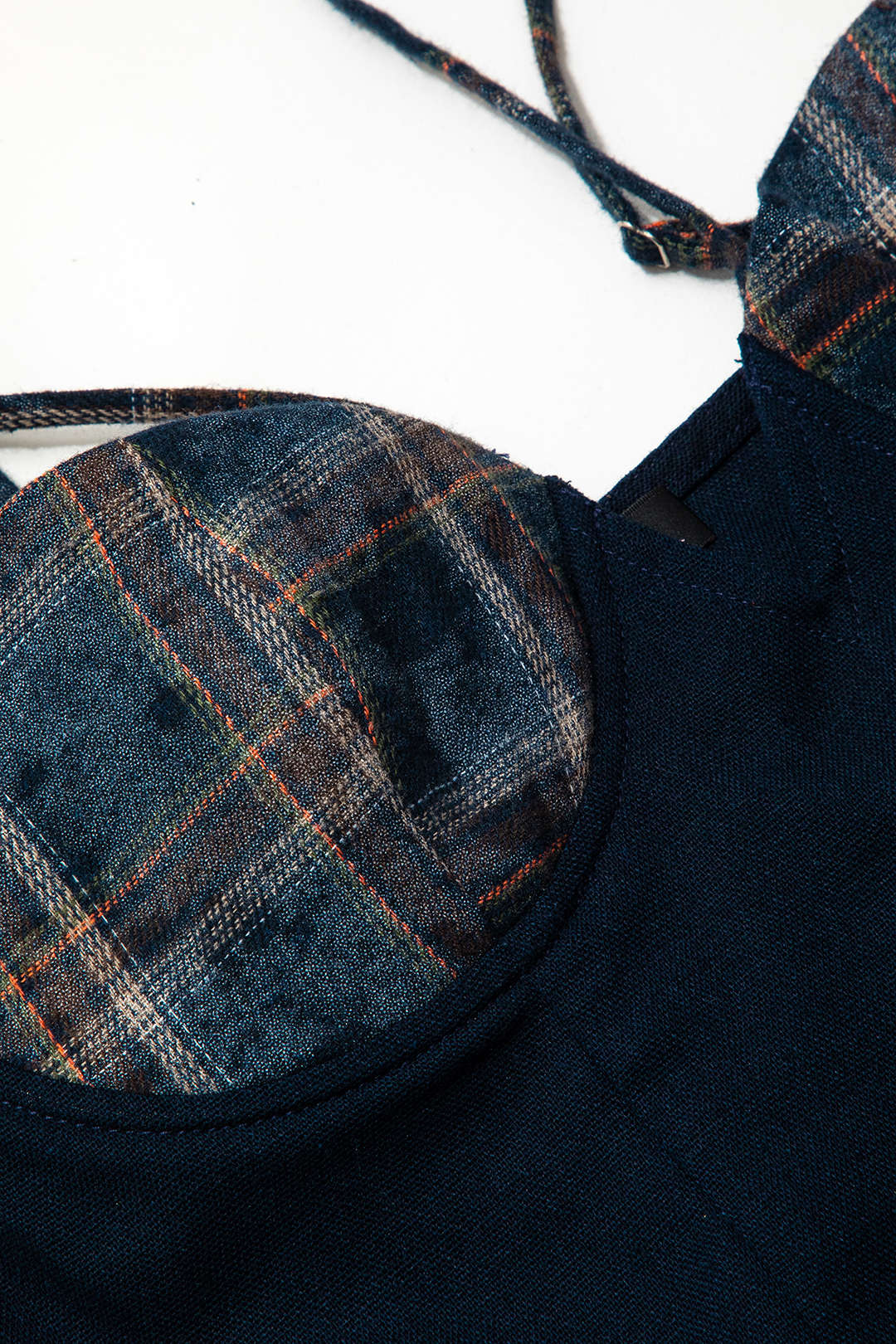 Plaid Detail Bustier Slip Mini Dress - Image 3