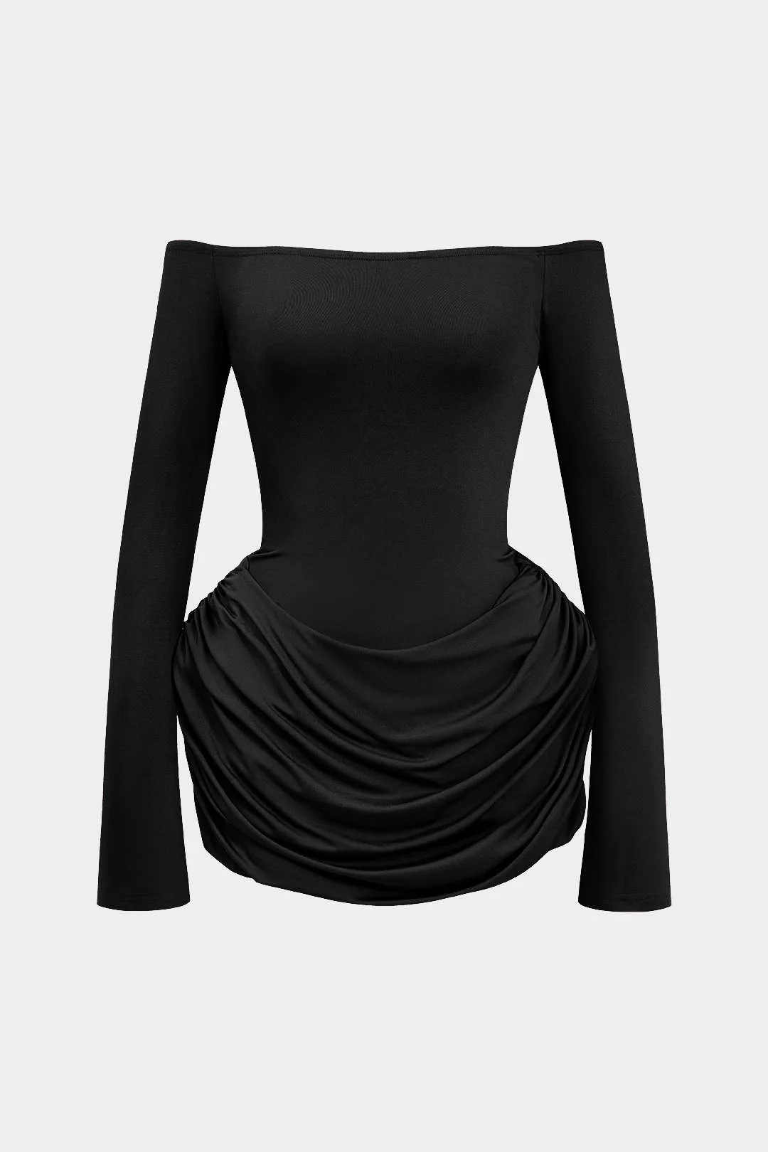Ruched Off Shoulder Mini Dress - Image 4