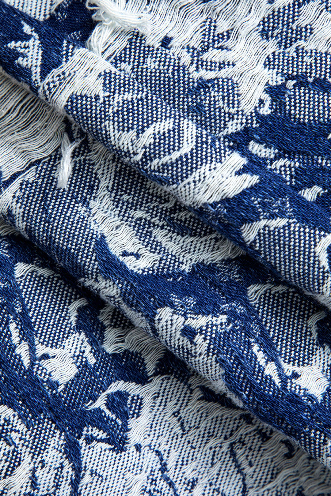 Floral Pattern Button Denim Dress - Image 4
