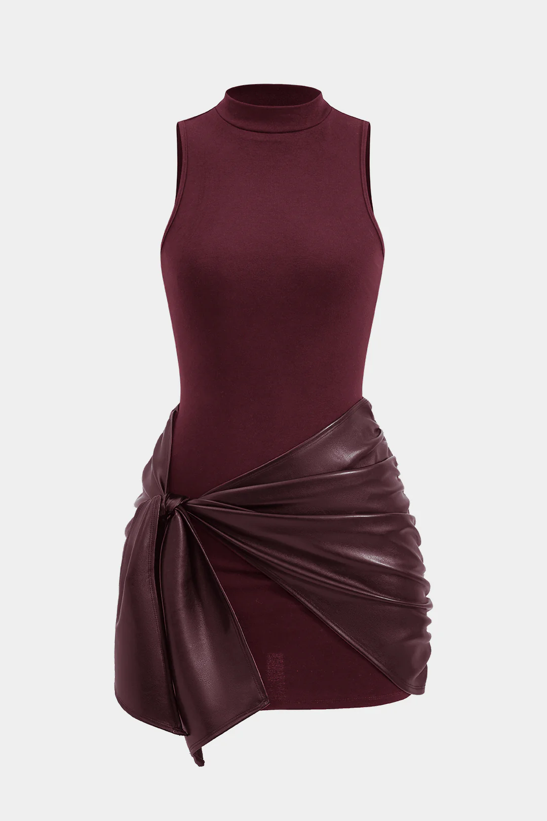 Tie Front Sleeveless Mini Dress - Image 5