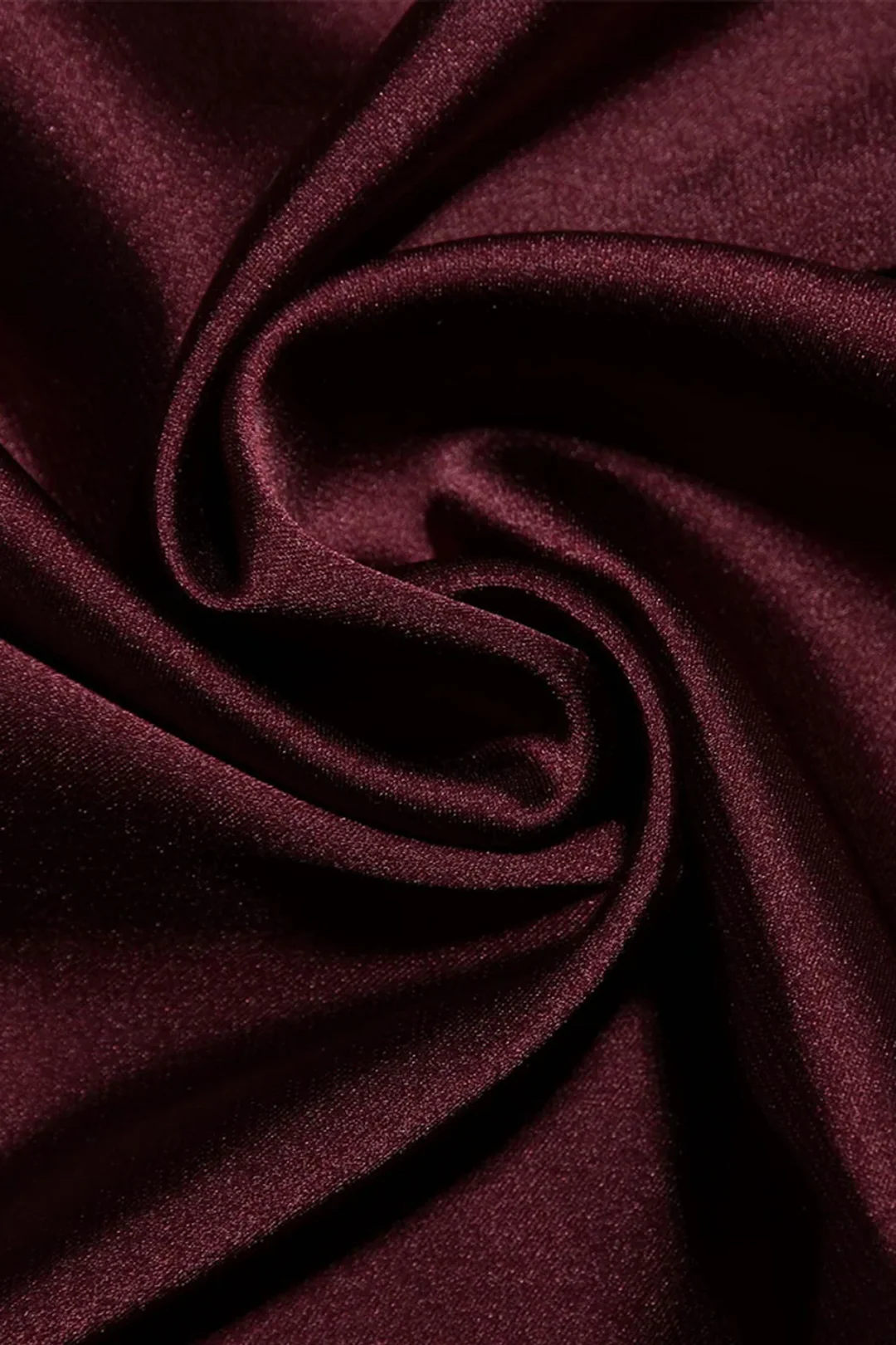 Satin Asymmetrical Sleeveless Mini Dress - Image 3