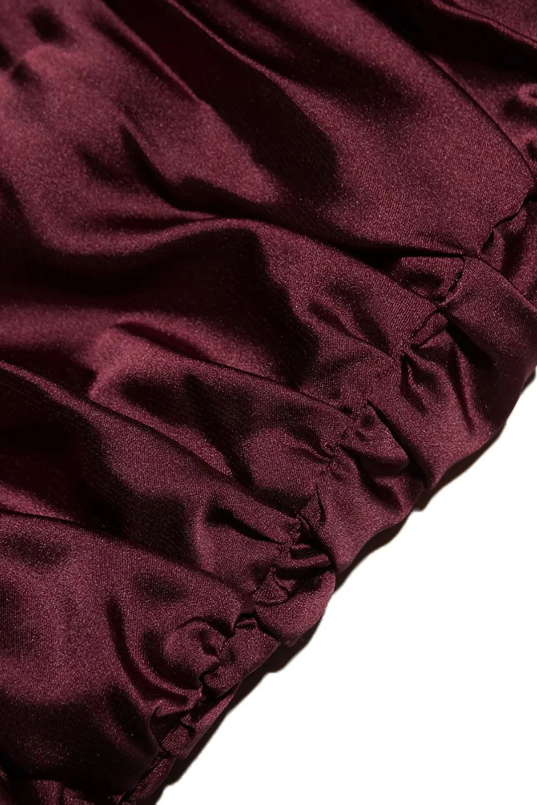 Satin Asymmetrical Sleeveless Mini Dress - Image 4