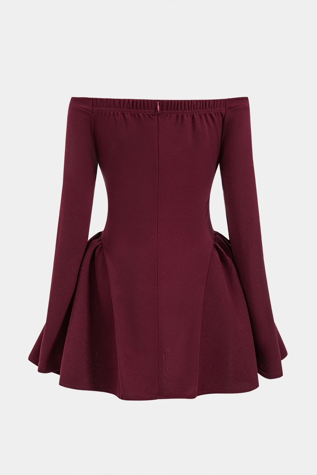 Off Shoulder Long Sleeve Mini Dress - Image 2