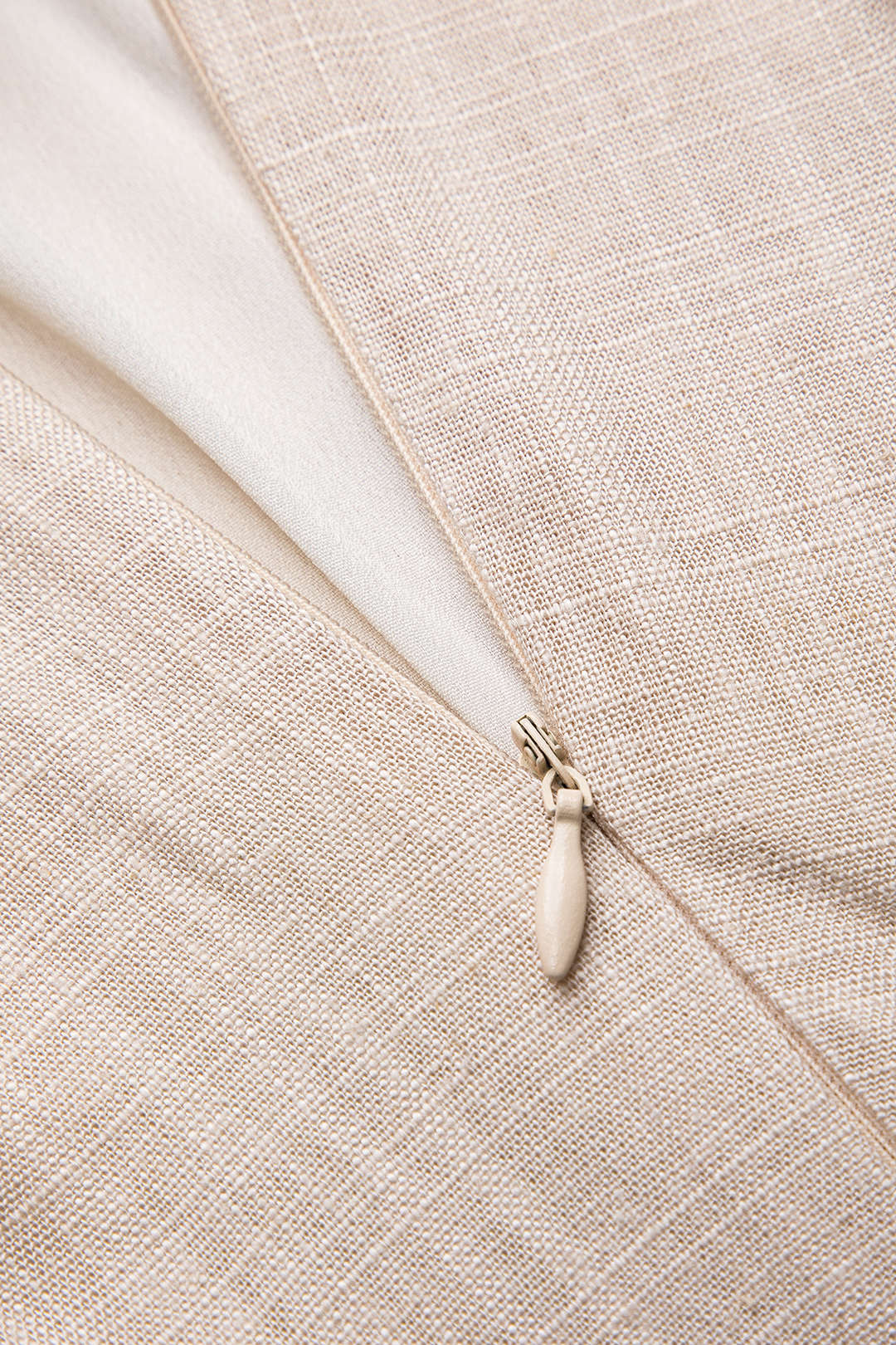 Linen Ruched Tie-Up Sleeveless Mini Dress - Image 4