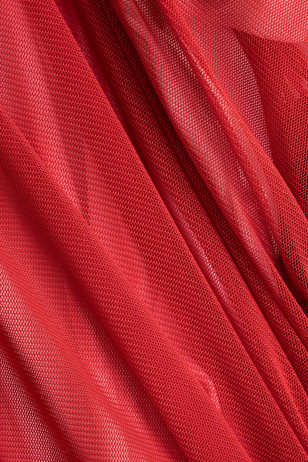 Mesh Ruched Strapless Mini Dress - Image 3