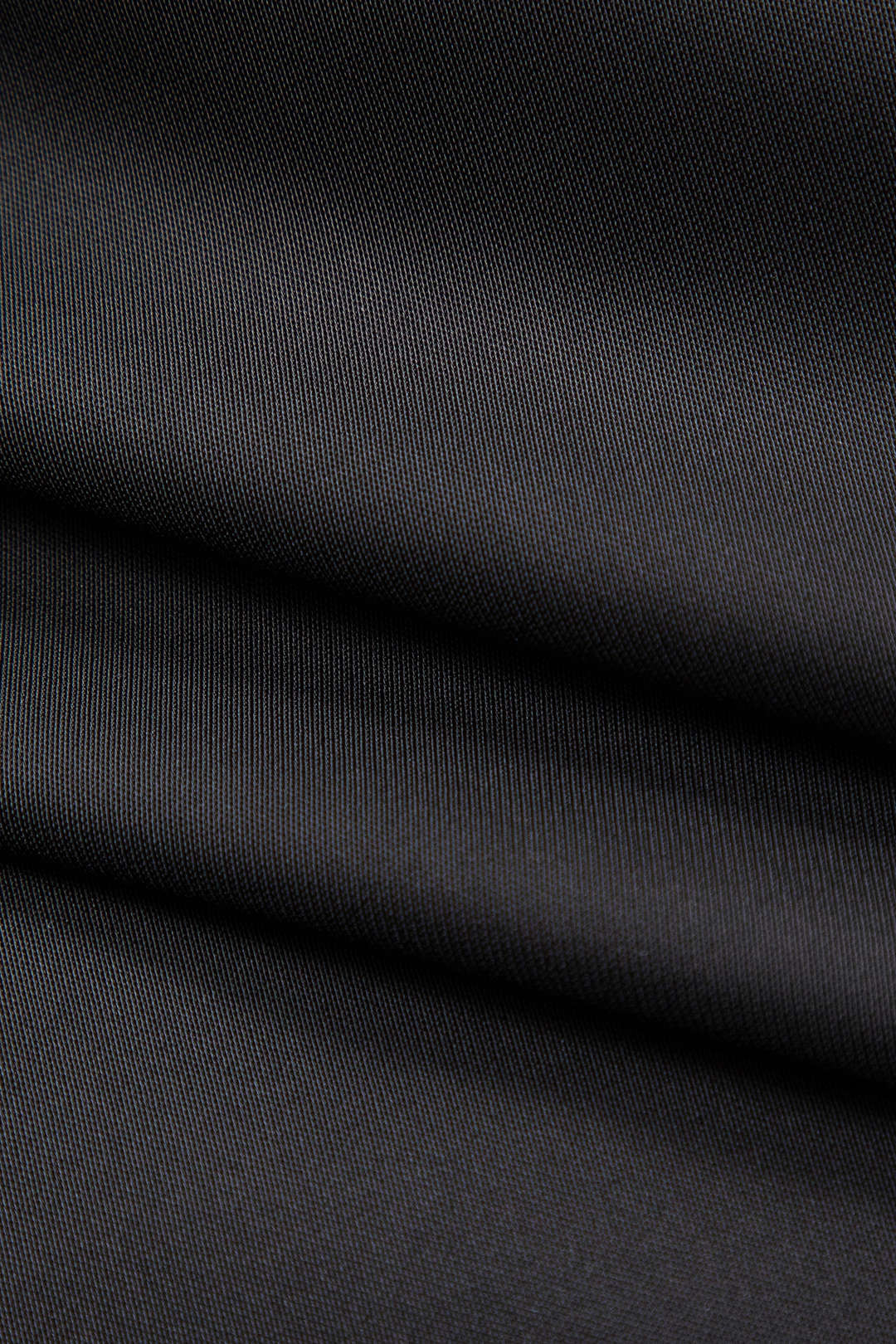 Satin Faux Leather Pocket Button Zipper Long Sleeve Mini Dress - Image 4