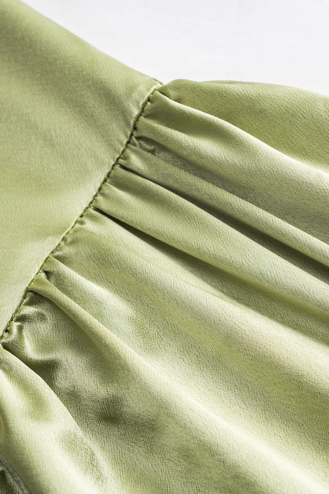 Satin Ruched Zipper Corset Mini Dress - Image 5