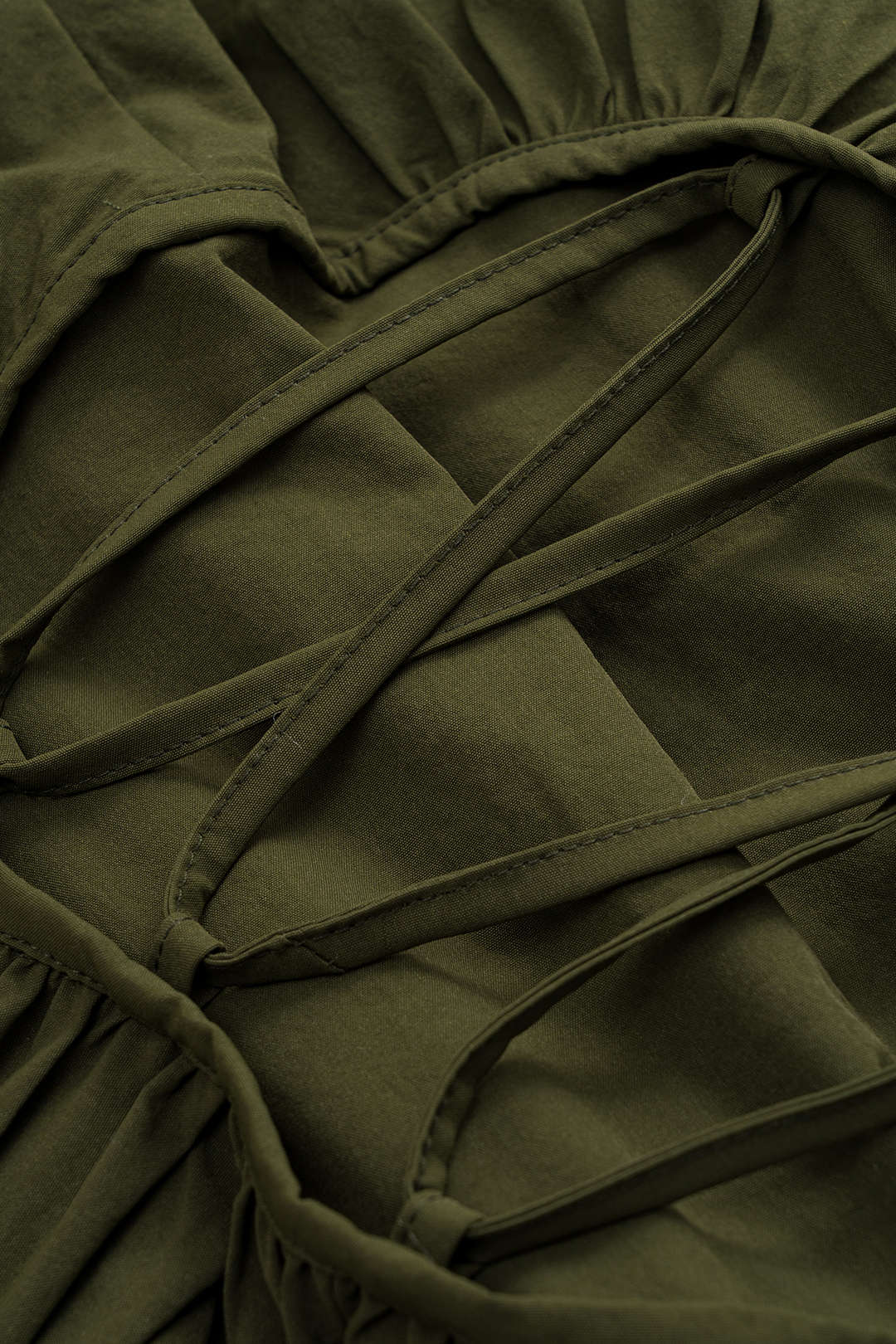 Ruched Strappy Zipper Sleeveless Mini Dress - Image 3