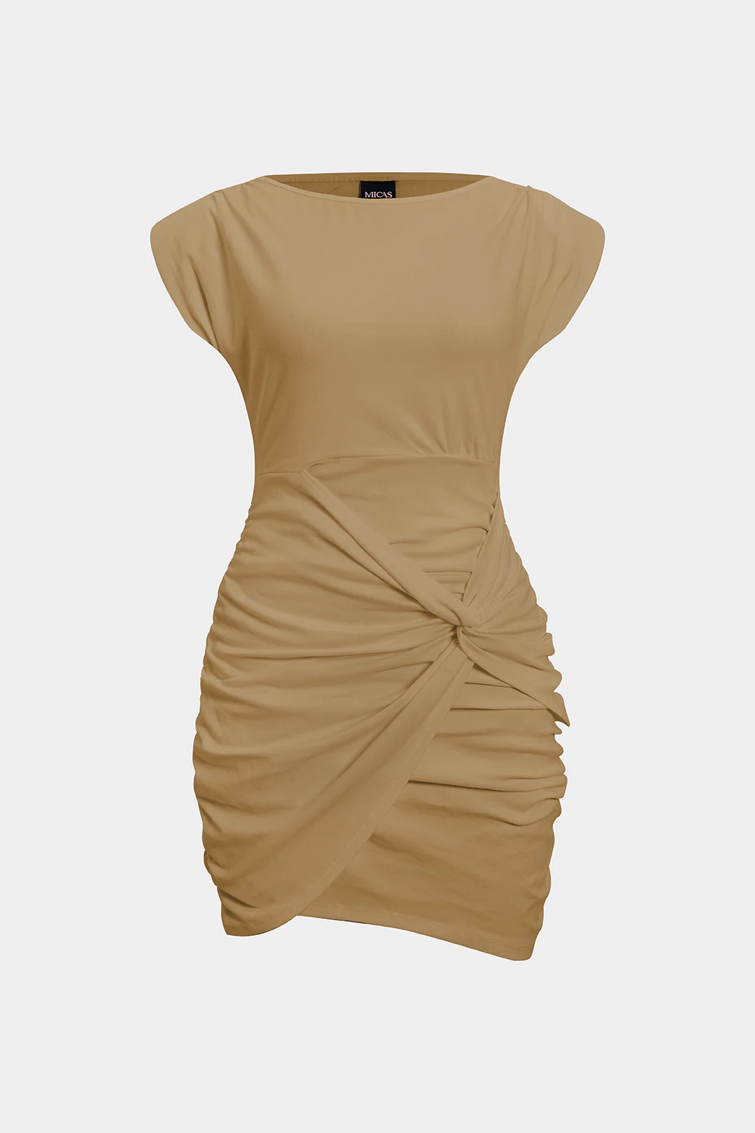 Ruched Twist Knot  Mini Dress - Image 11