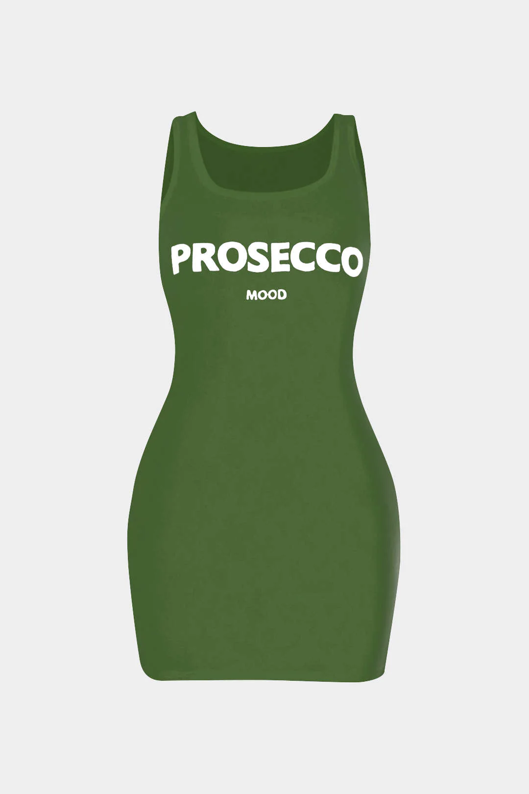 Letter Print Sleeveless Mini Dress - Image 3