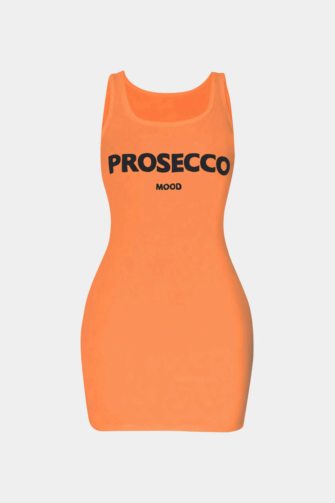 Letter Print Sleeveless Mini Dress - Image 4