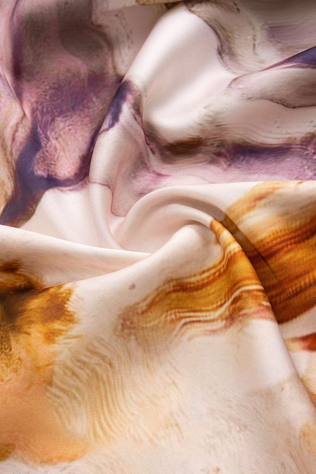 Watercolor Print Ruched Sleeveless Mini Dress - Image 4