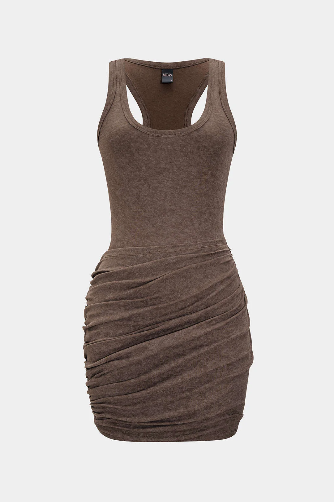 Ruched Tank Sleeveless Mini Dress - Image 6