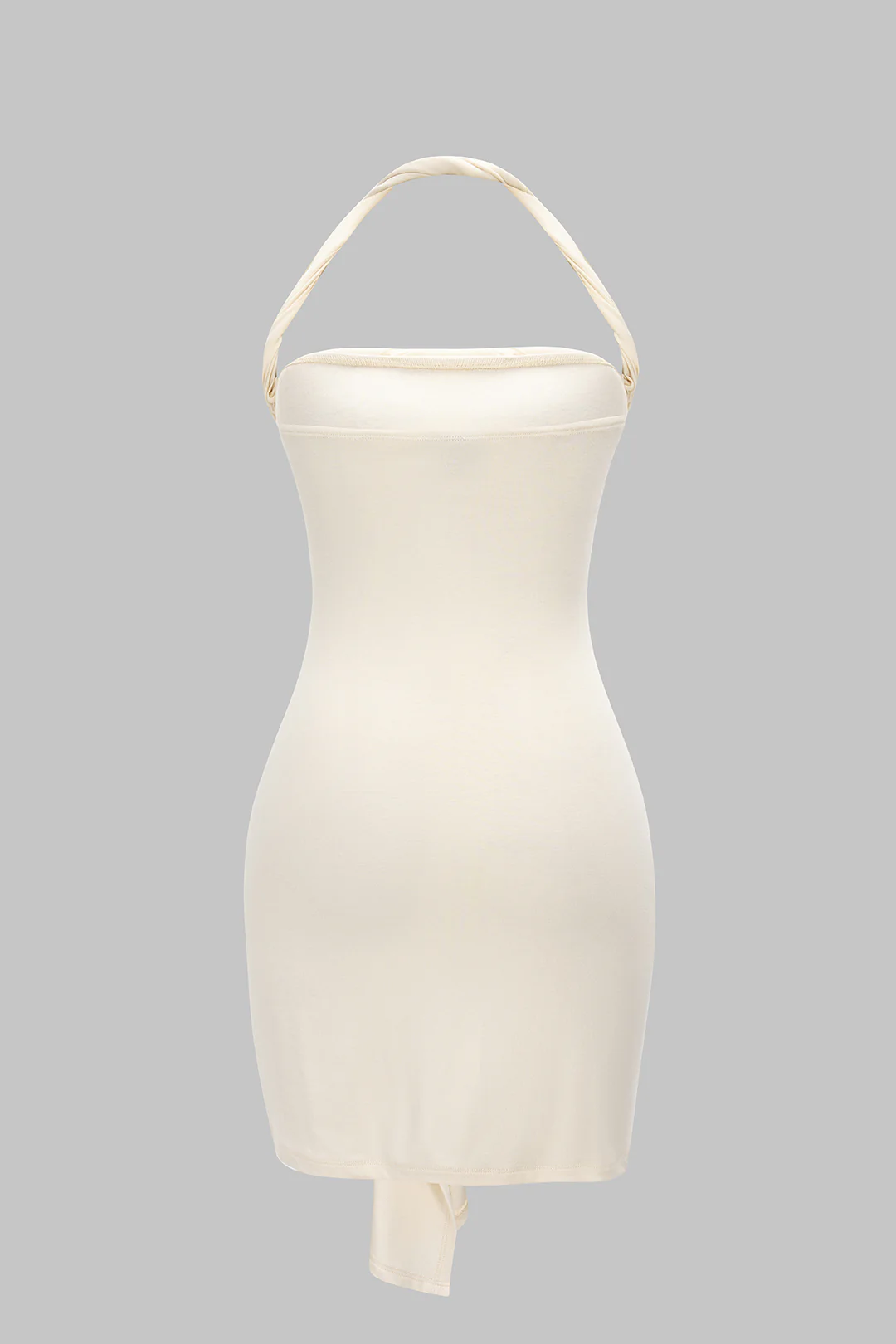 Asymmetrical Twist Knot Sleeveless Midi Dress - Image 2
