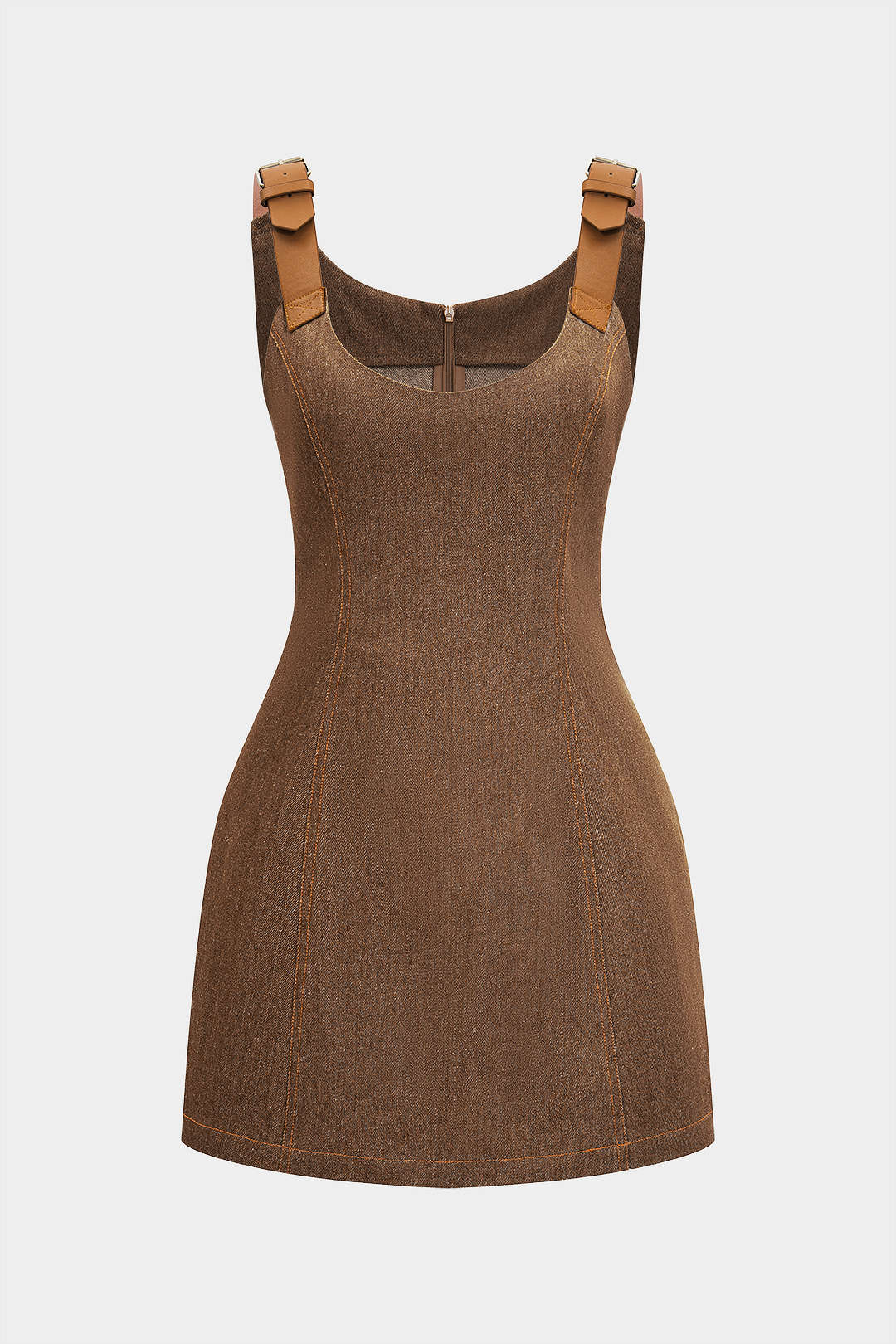 Metallic Decor Sleeveless Dress - Image 7