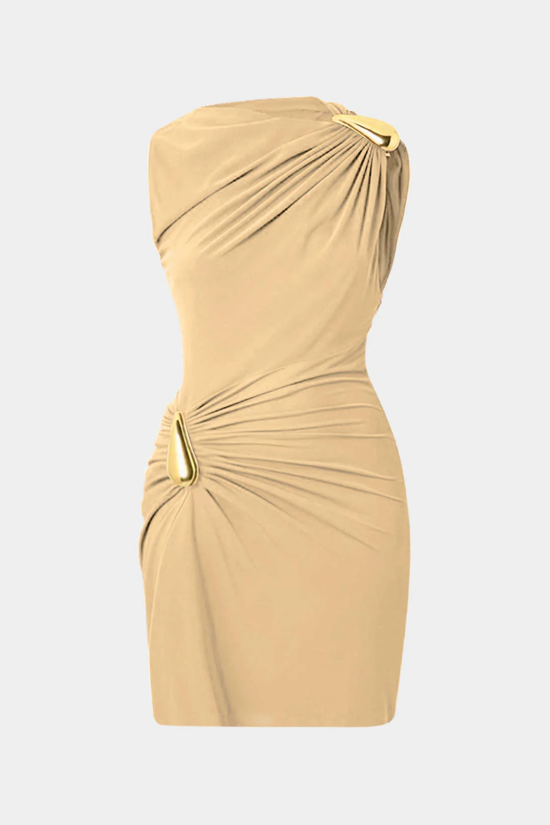 Metallic Sleeveless Mini Dress - Image 9