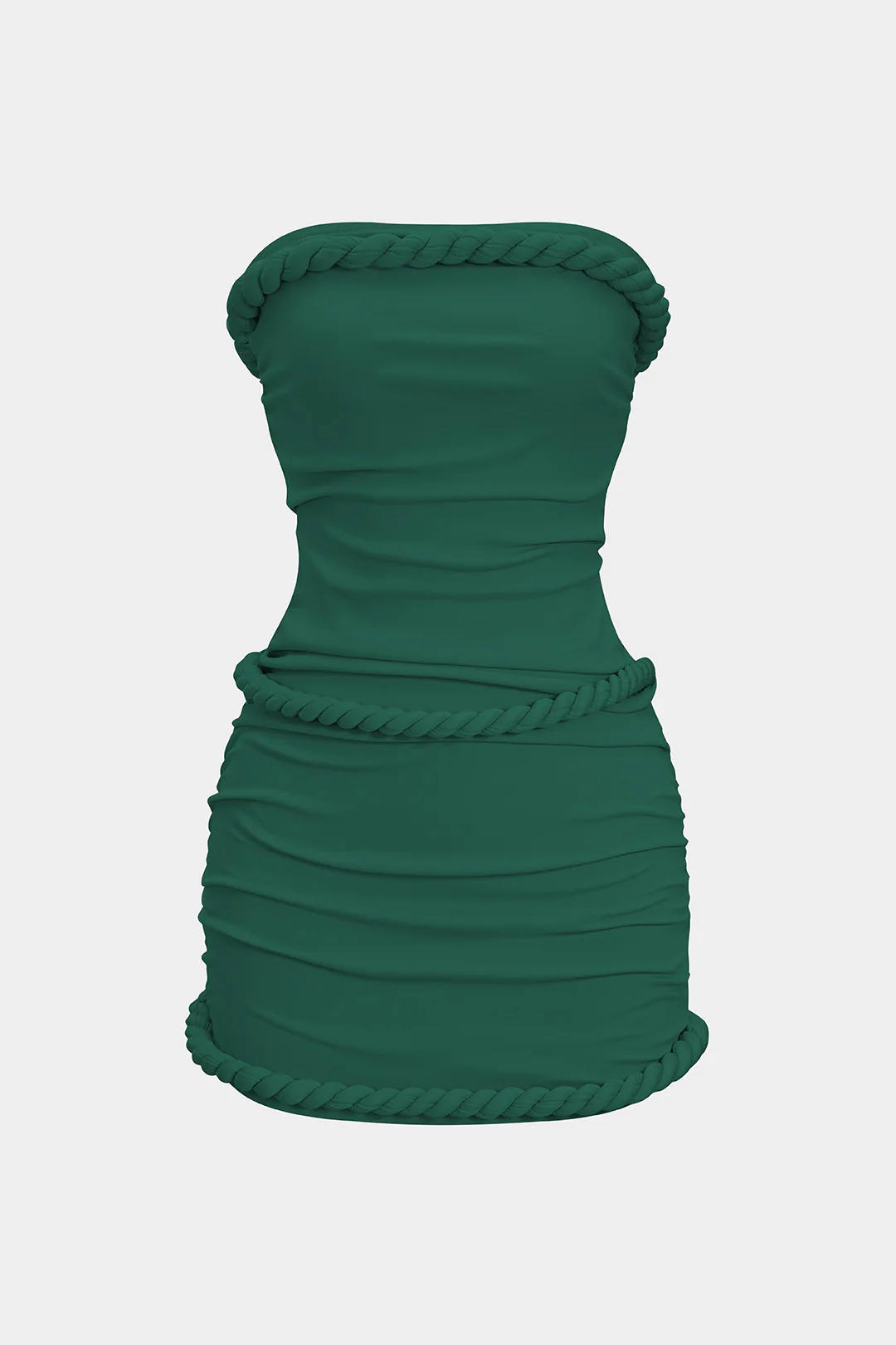 Twist Knot Strapless Sleeveless Mini Dress - Image 5