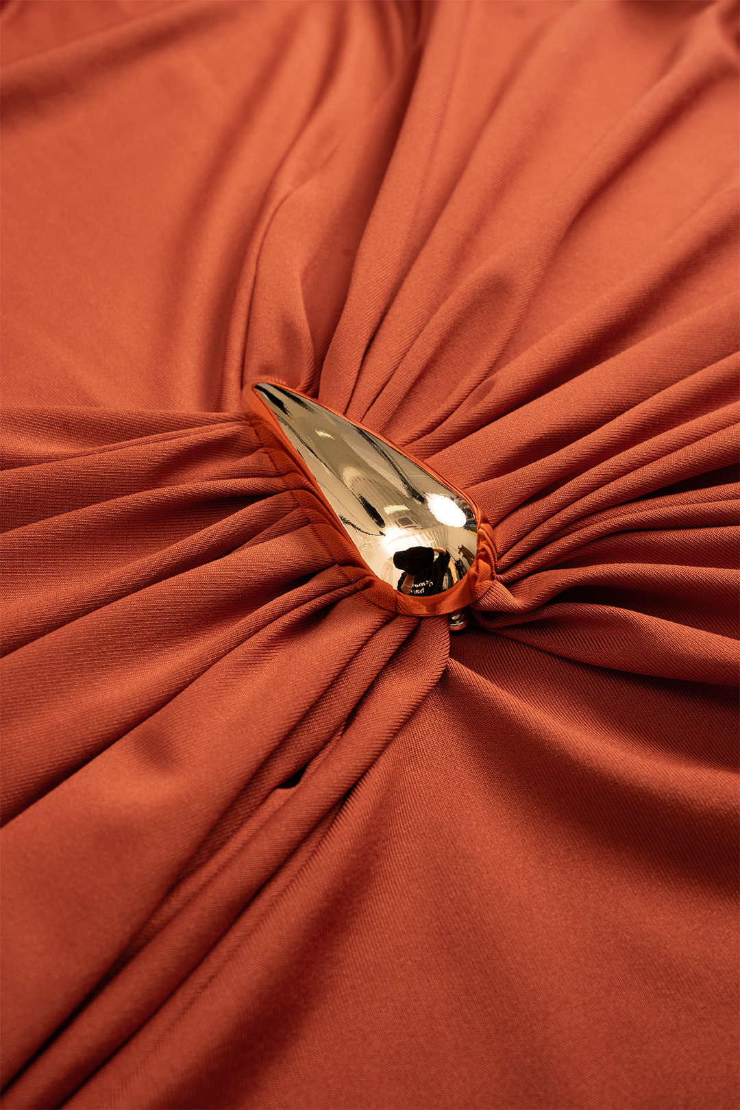 Plus Size Ruched Metallic Decor Sleeveless Mini Dress - Image 3