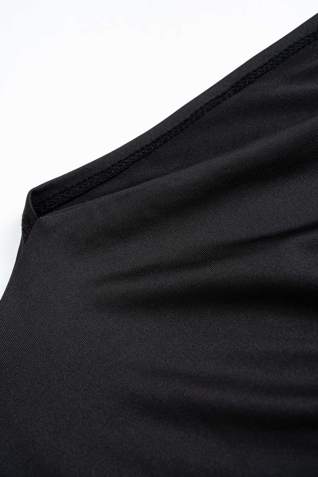 Solid One Shoulder Ruched Short Sleeve Mini Dress - Image 5