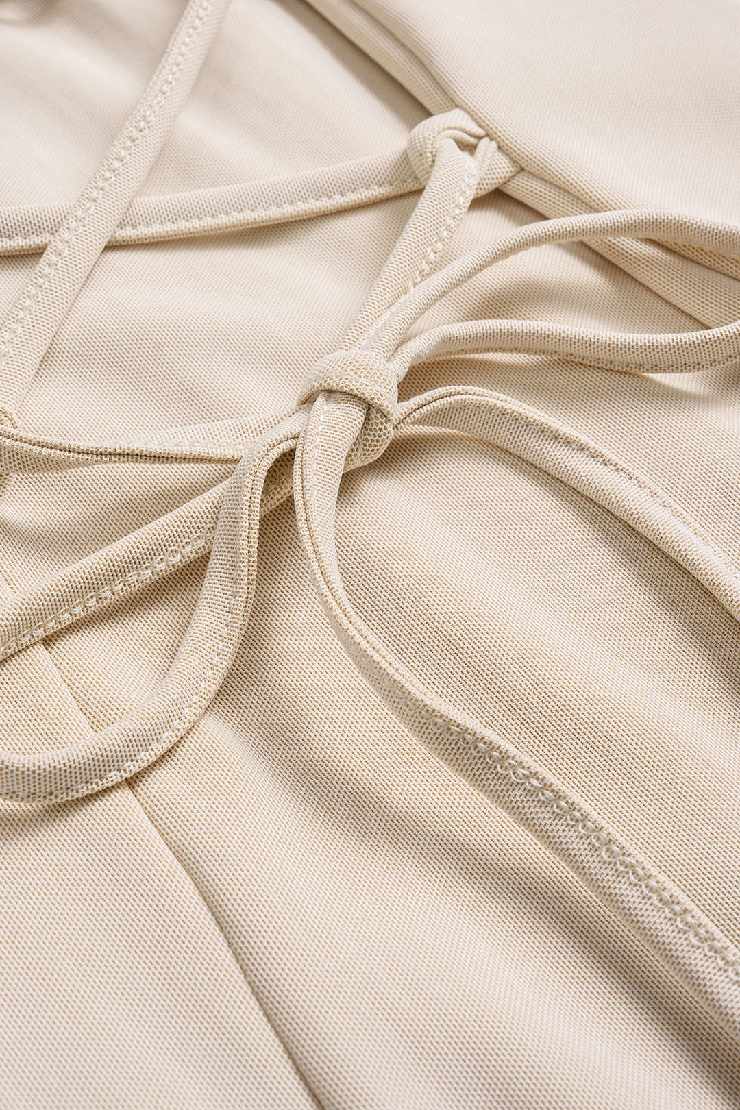 Mesh Tie-Back Strapless Sleeveless Mini Dress - Image 3