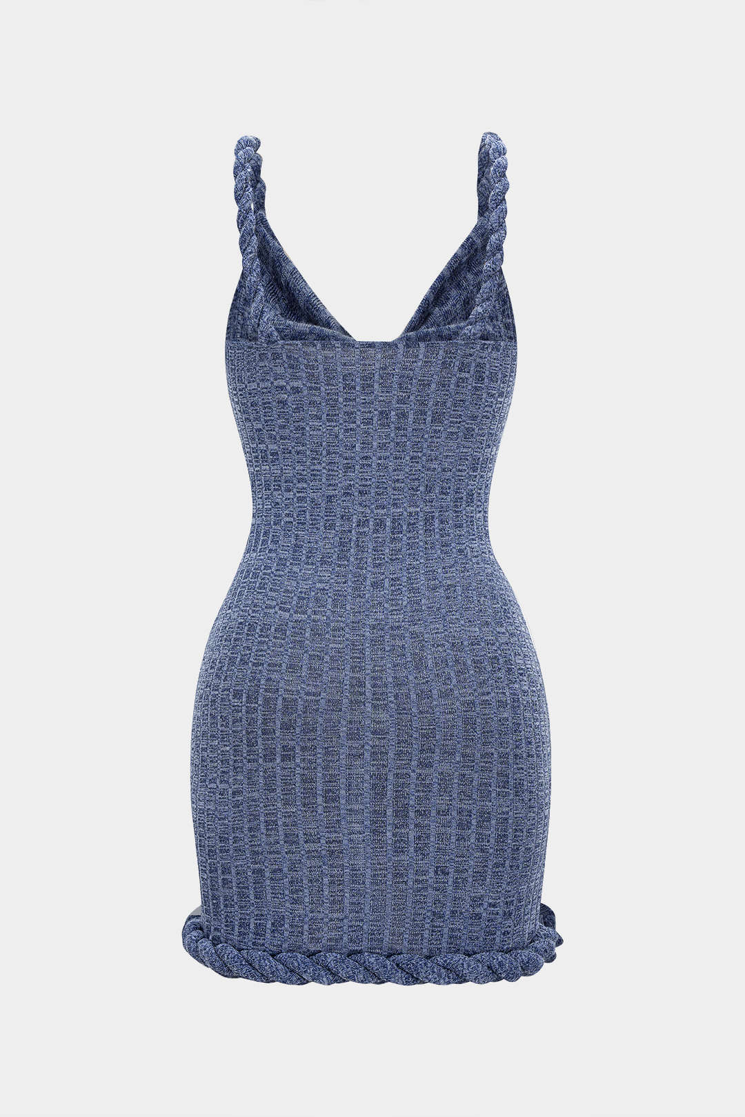 Cowl Neck Twist Knot Sleeveless Mini Dress - Image 2