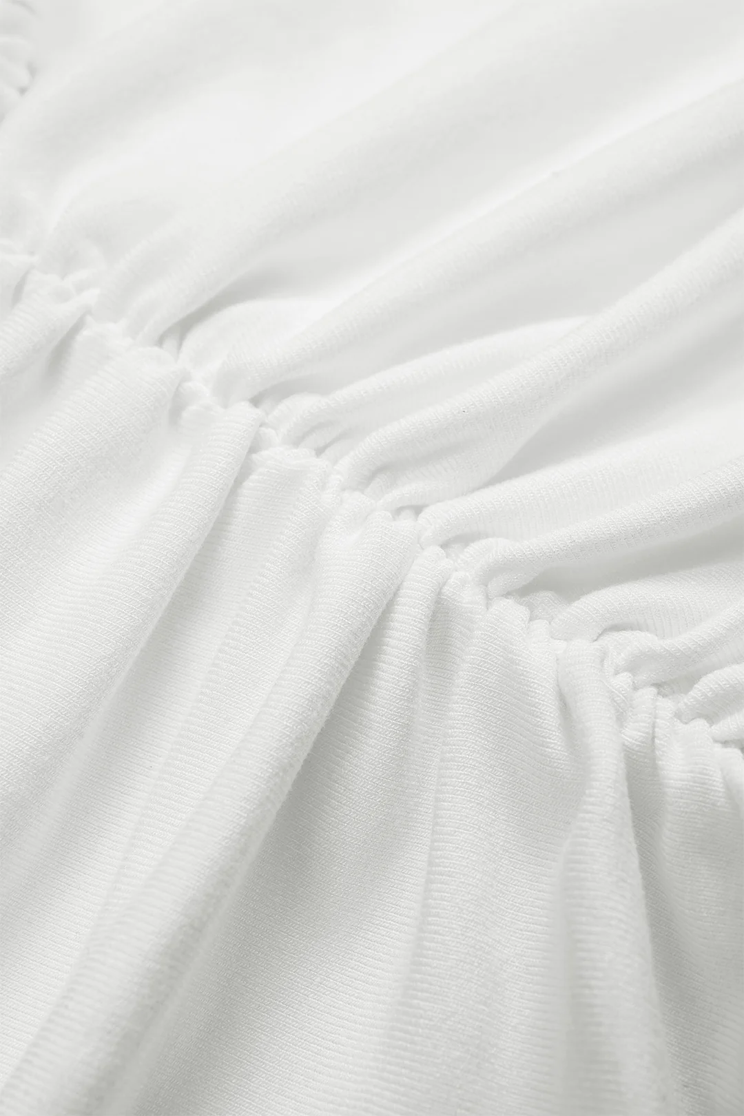 Asymmetrical Ruched Twist Knot Short Sleeve Mini Dress - Image 4