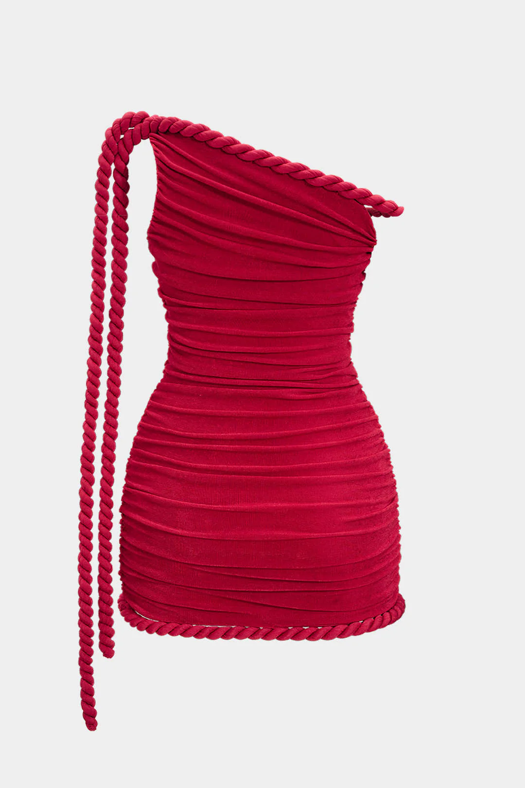 Plus Size Patchwork Twist Knot Sleeveless Mini Dress - Image 2
