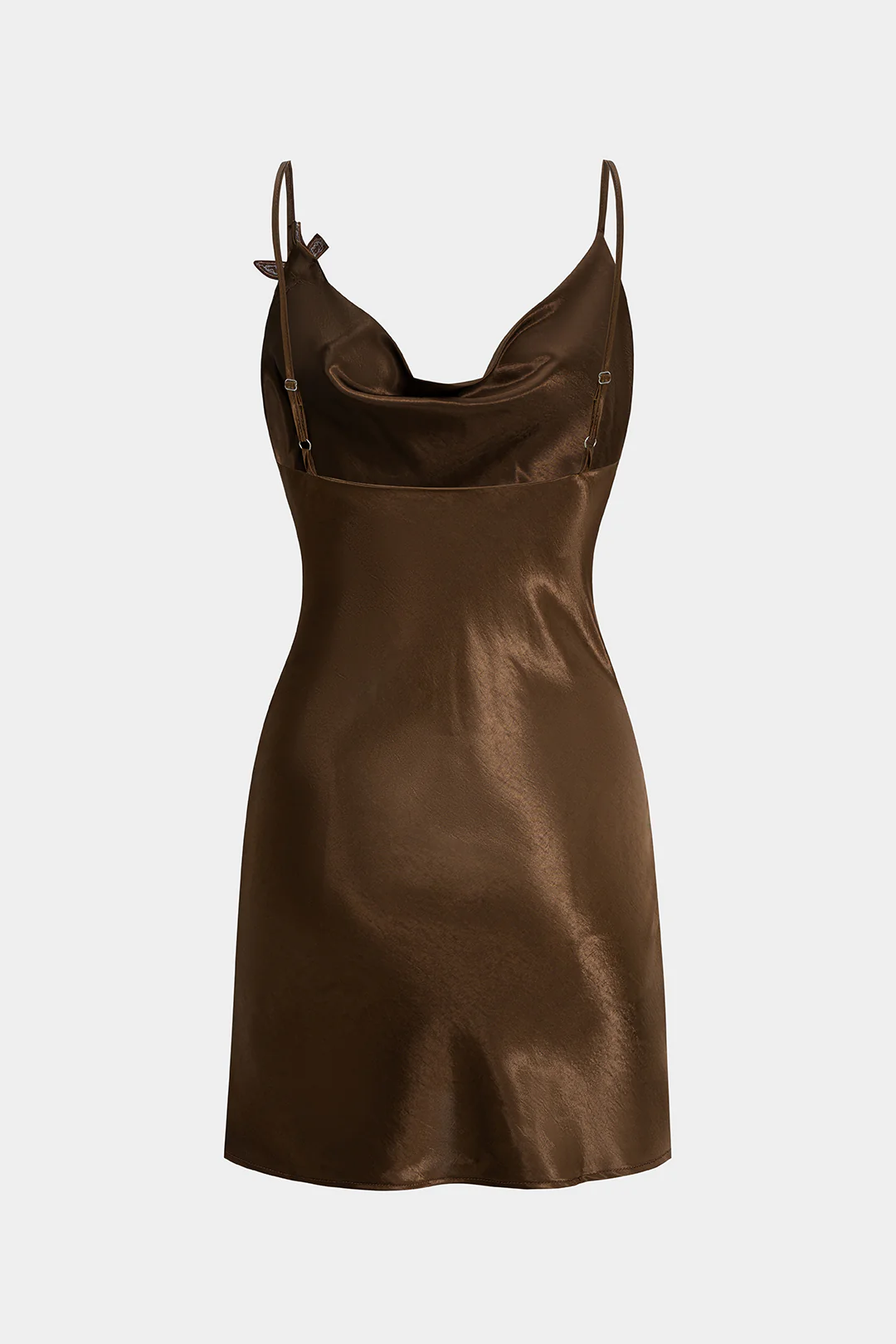 Satin Sequins Appliques Zipper Backless Sleeveless Mini Dress - Image 2