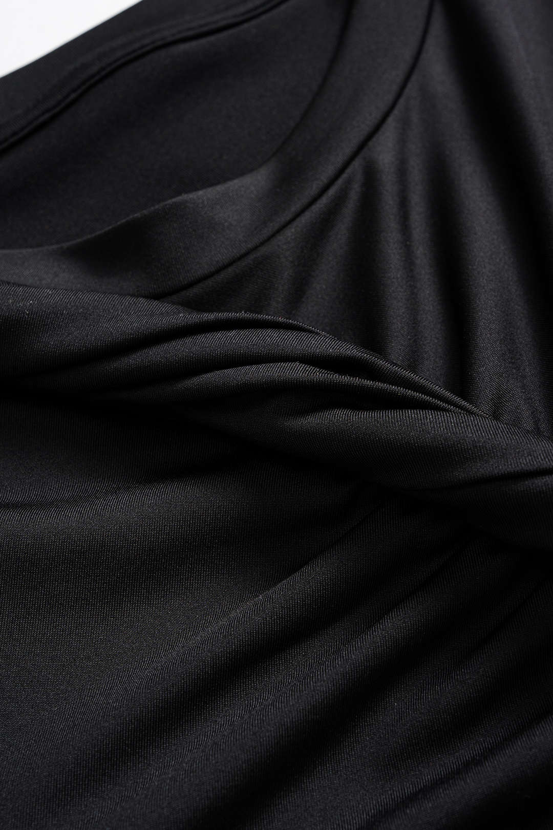 Asymmetrical Twist Knot Short-Sleeve Mini Dress - Image 3