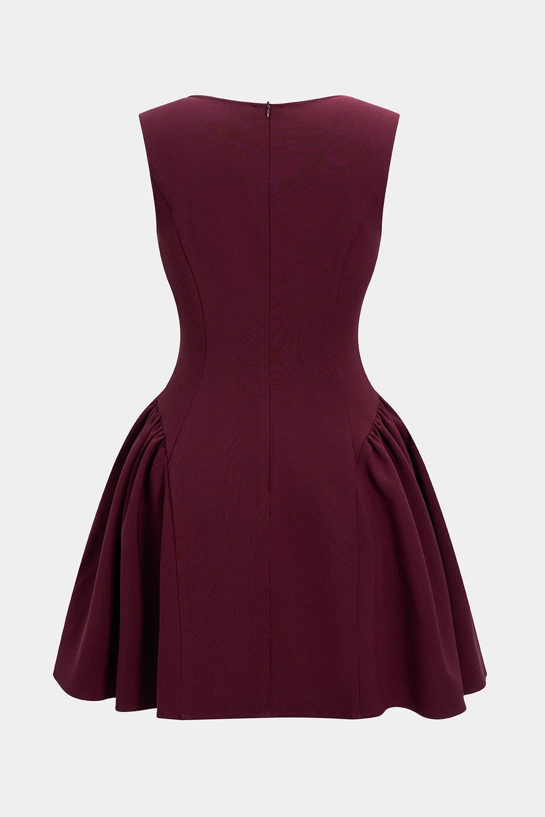 Metallic Ring Ruched Tie-Up Tank Sleeveless Mini Dress - Image 2