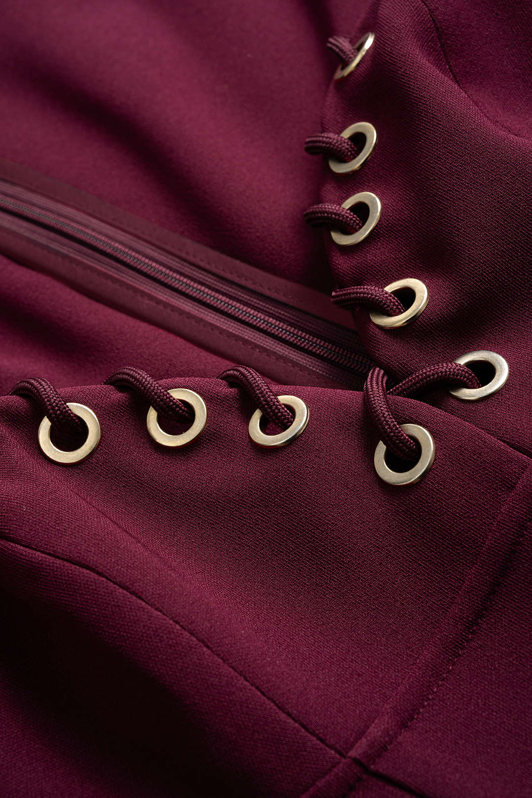Metallic Ring Ruched Tie-Up Tank Sleeveless Mini Dress - Image 3