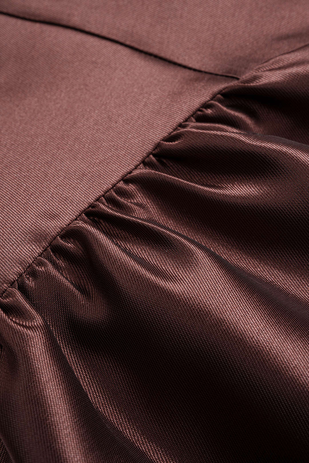Satin Puff Hem Sleeveless Mini Dress - Image 3